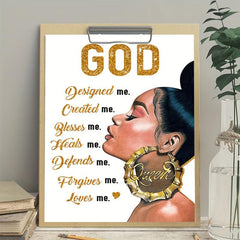 African American Christian Wall Decor Women Inspirational Art