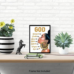 African American Christian Wall Decor Women Inspirational Art