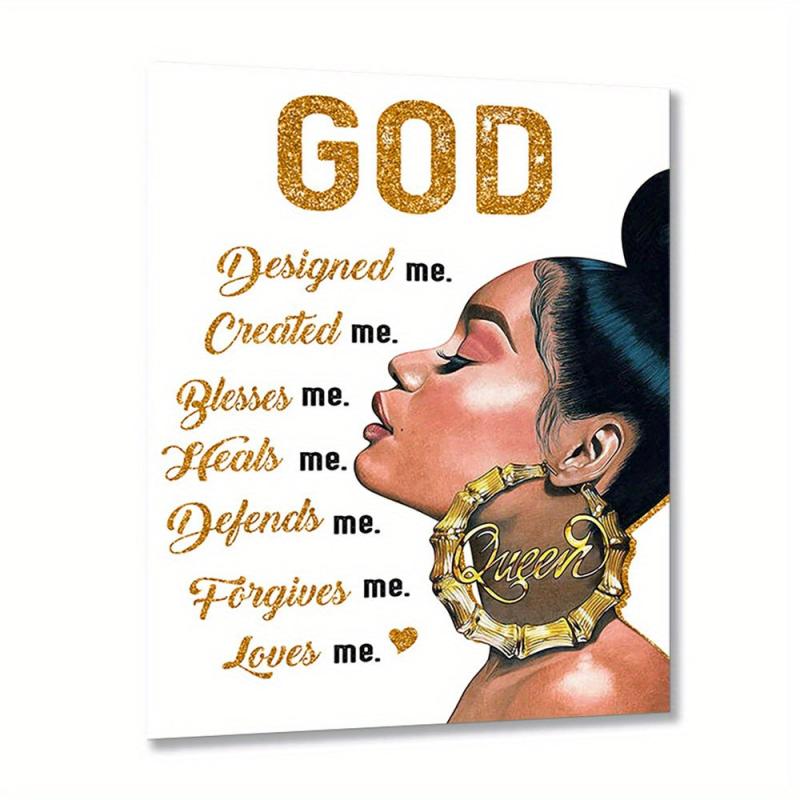 African American Christian Wall Decor Women Inspirational Art
