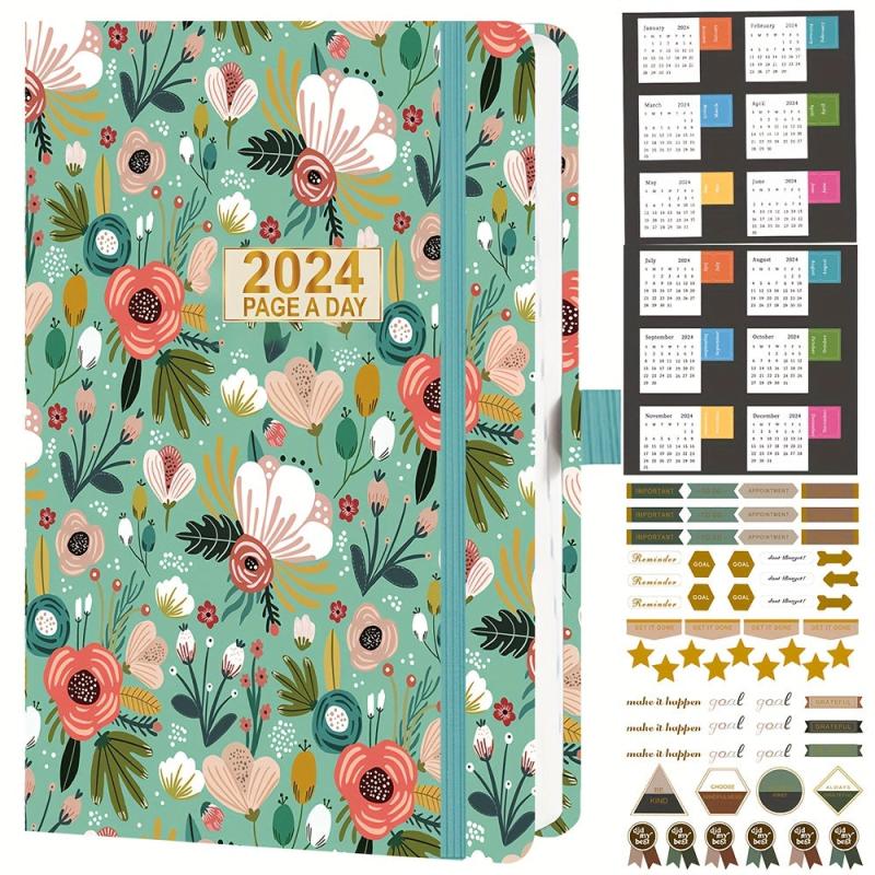 Diary A5 Page A Appointment Book Monthly Weekly Hourly Planner Stickers