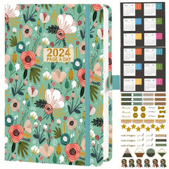 Diary A5 Page A Appointment Book Monthly Weekly Hourly Planner Stickers