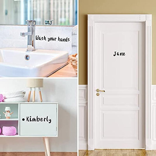 Vinyl Letter Number Stickers Self Adhesive 8 Sheets