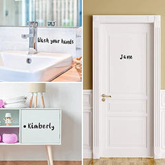 Vinyl Letter Number Stickers Self Adhesive 8 Sheets