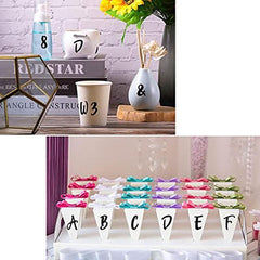 Vinyl Letter Number Stickers Self Adhesive 8 Sheets
