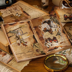 Vintage Burned Paper Scrapbook Paper 30 Sheets