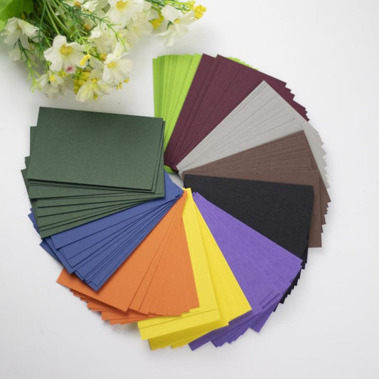 100 Sheets Assorted Color Cardstock Paper, 10 Colors, DIY Greeting Cards