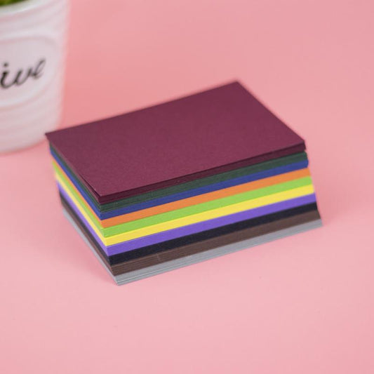 100 Sheets Assorted Color Cardstock Paper, 10 Colors, DIY Greeting Cards