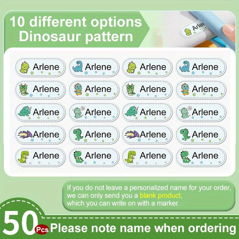 Iron On Clothing Labels Name Sticker For Clothes Custom Dinosaurs