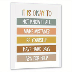 Boho Classroom Decor Be Yourself Poster