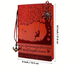 Leather Journal Daughter Keepsake Gift Notebook Diary Sketch Book