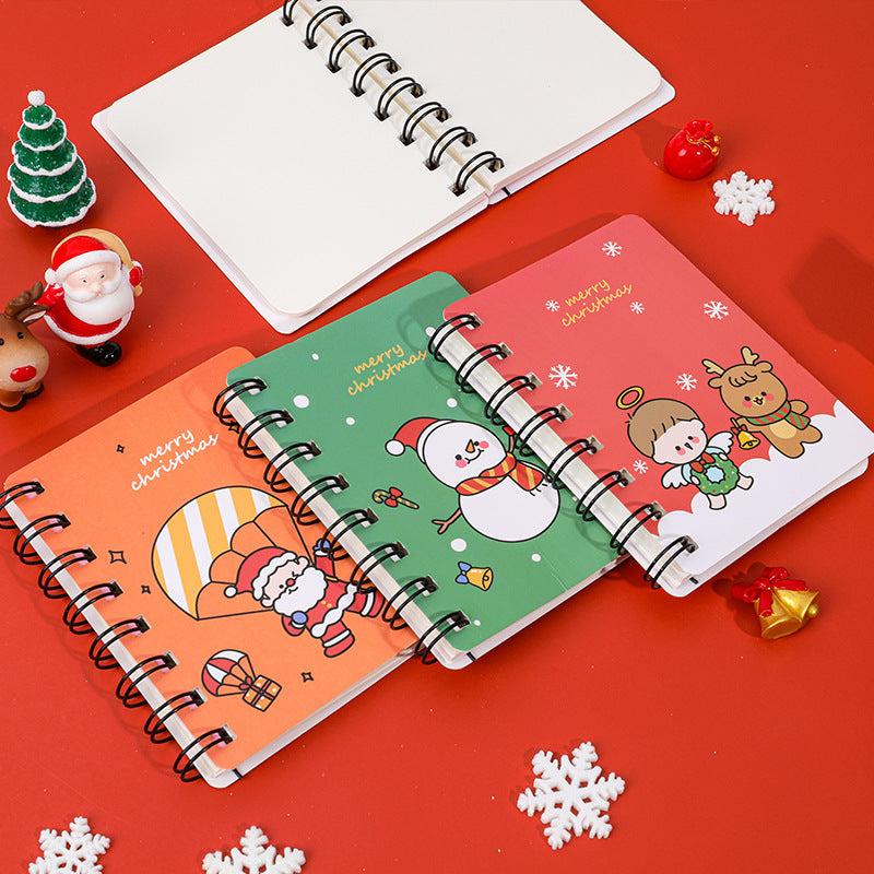 Christmas Coil Book Student Mini Convenient Notepad Pocket Notebook