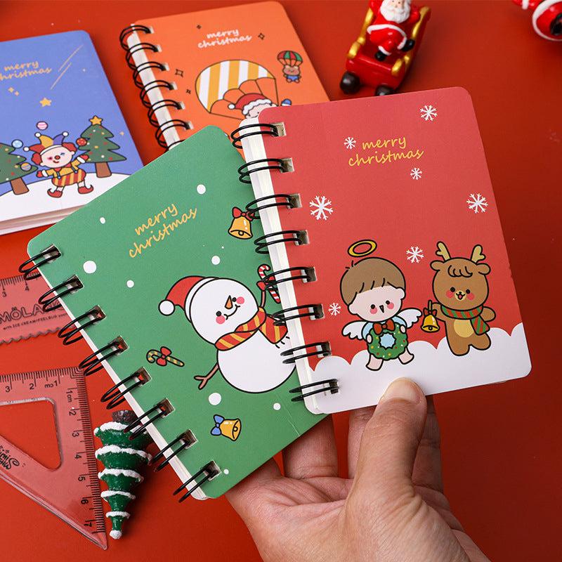 Christmas Coil Book Student Mini Convenient Notepad Pocket Notebook