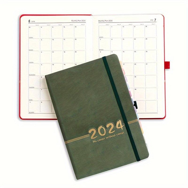 1pc Annual Planner w/ 5 DIY Stickers, Customizable Schedule Book