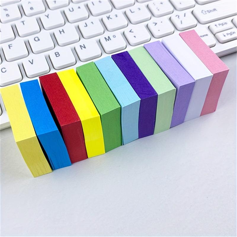 11pcs Rainbow Mini Sticky Notes, 1100 Pages