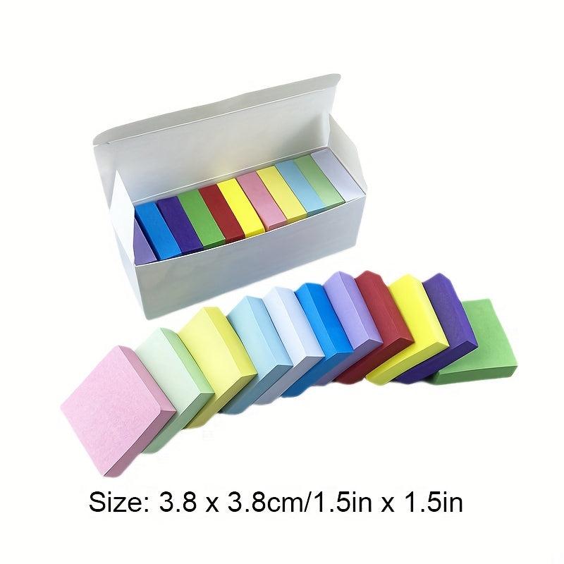 11pcs Rainbow Mini Sticky Notes, 1100 Pages