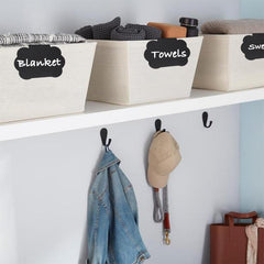 20pcs Set Basket Labels Clip Removable Labels For Storage Bin