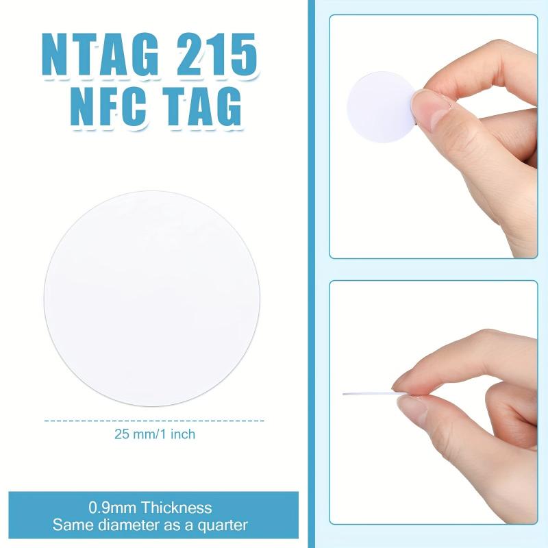 30PCS NTAG215 NFC Coins Tags PVC Cards