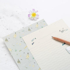 Stationery Writing Paper & Envelopes Set, 6 Letters & 3 Envelopes