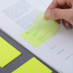 50 Transparent & Multicolored Sticky Notes in One Book