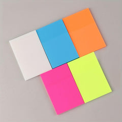 50 Transparent & Multicolored Sticky Notes in One Book
