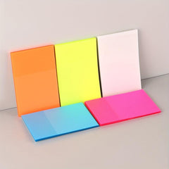 50 Transparent & Multicolored Sticky Notes in One Book