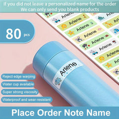 Cartoon Labels Personalized Name Stickers Waterproof for School Stationery Books