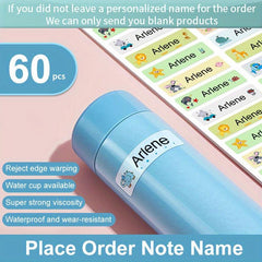 Cartoon Labels Personalized Name Stickers Waterproof for School Stationery Books