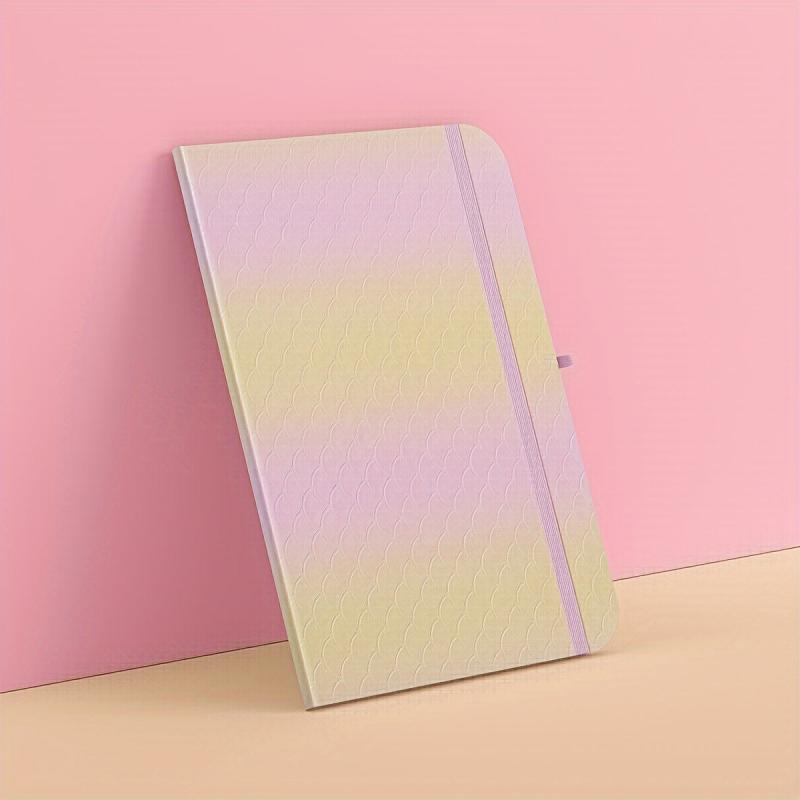 Rainbow Notebook A5 A6 A7 Fish Scales Embossed 82 Sheets Thick Lined Papers