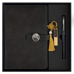 Leather Business Notebook Set of 3 - Travel Size