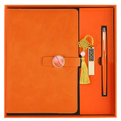Leather Business Notebook Set of 3 - Travel Size