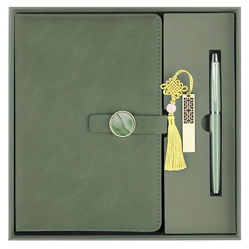 Leather Business Notebook Set of 3 - Travel Size