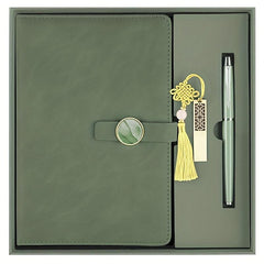 Leather Business Notebook Set of 3 - Travel Size