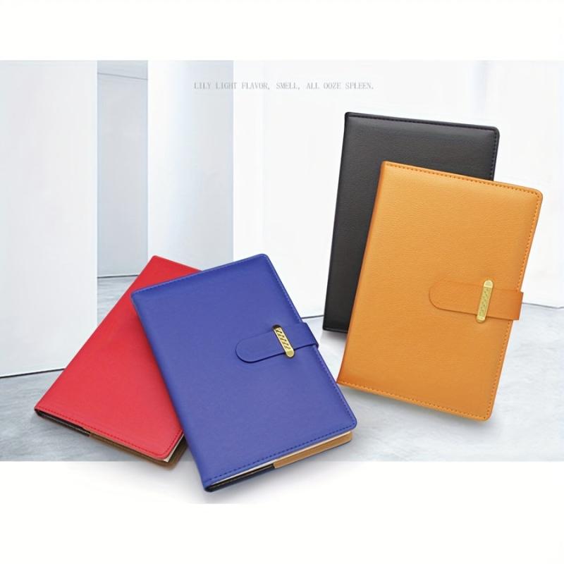 ZMHQLPDZ A5 Leather Lined Diary Notebook Classic Hardcover Business