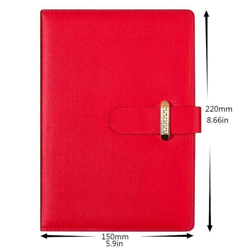 ZMHQLPDZ A5 Leather Lined Diary Notebook Classic Hardcover Business