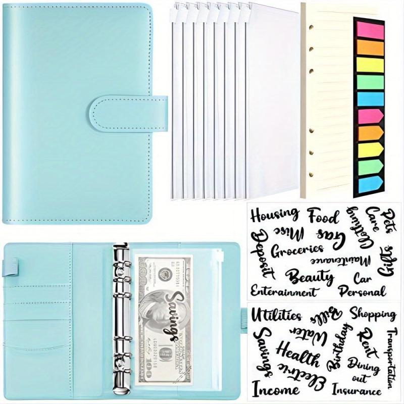 A6 Loose leaf Book Macaron Hand Account Book Cash Budget 6 Holes