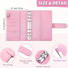 A6 Loose leaf Book Macaron Hand Account Book Cash Budget 6 Holes