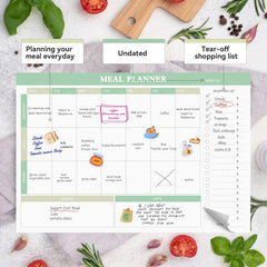 Meal Planning Magnetic Notepad - Weekly Planner