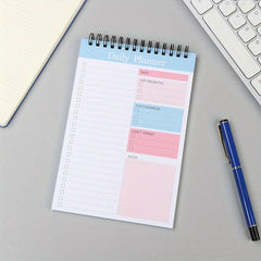 Daily Planner Notepad Undated 52 Sheets Tear Off Checklist