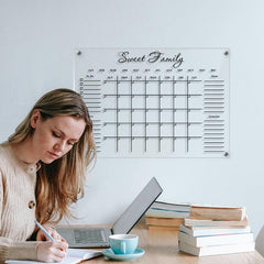 3D Weekly Plan Notepad With 1 Pen Acrylic Message Board