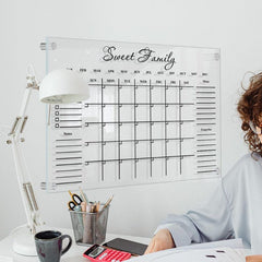 3D Weekly Plan Notepad With 1 Pen Acrylic Message Board