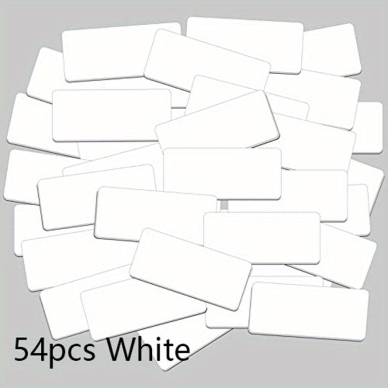 54pcs Magnetic Dry Erase Labels Name Plate Tags Reusable Neon Name Stickers