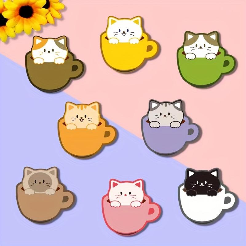 Cat Sticky Notes Colorful Memo Pad Reusable & Portable