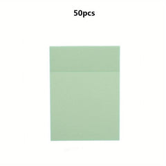 50 Transparent Paper Stickers Memo Pad Bookmark Pen Memo Stickers