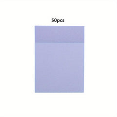 50 Transparent Paper Stickers Memo Pad Bookmark Pen Memo Stickers