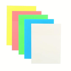 50 Transparent Paper Stickers Memo Pad Bookmark Pen Memo Stickers