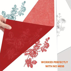 Graphite Transfer Paper 30 Pcs - Red Carbon Paper For Tracing