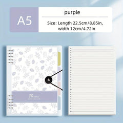 Minimalist Thickened Horizontal Line Grid Metal Clip Binder