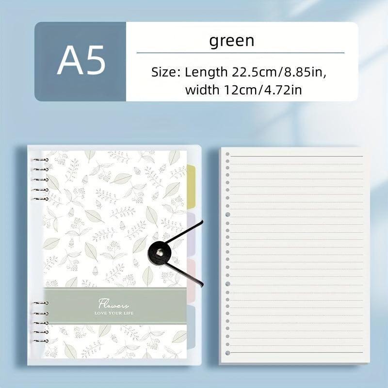 Minimalist Thickened Horizontal Line Grid Metal Clip Binder
