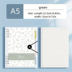 Minimalist Thickened Horizontal Line Grid Metal Clip Binder