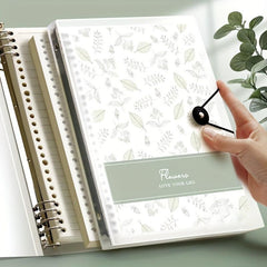 Minimalist Thickened Horizontal Line Grid Metal Clip Binder